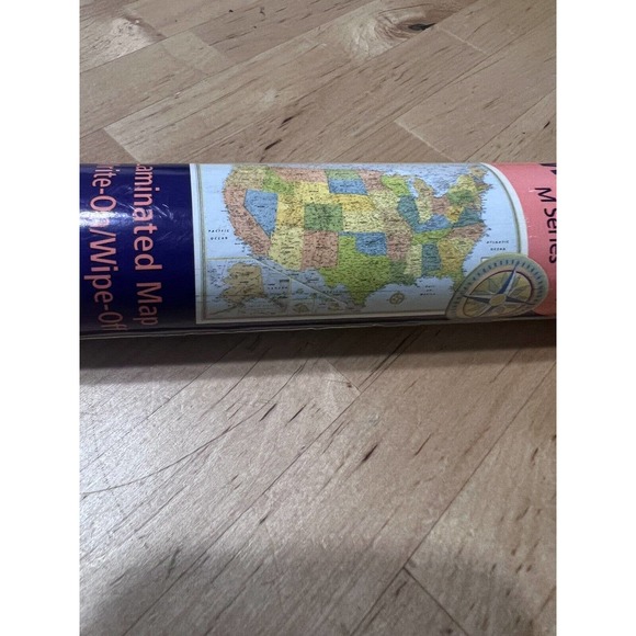 Rand Mcnally Us Wall Map (M Series U.S.A. Wall Maps) 50" x 32" - Picture 1 of 5